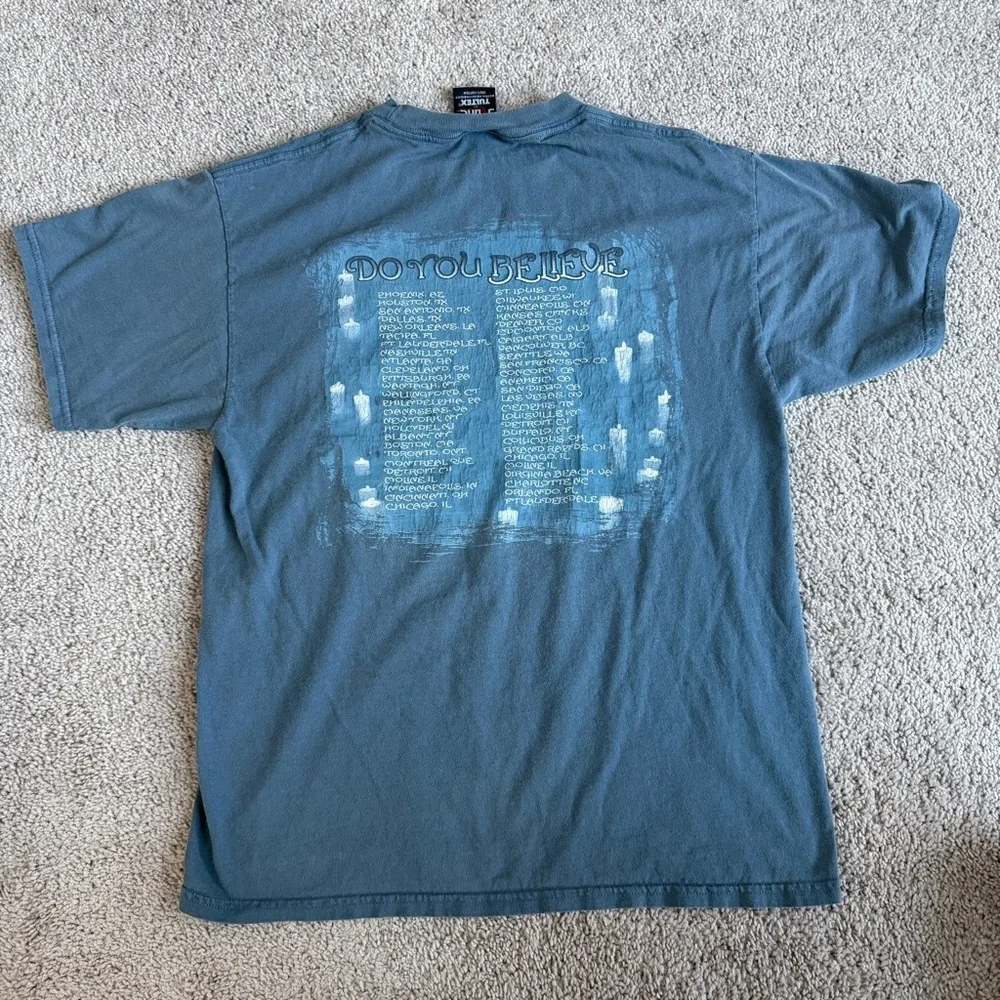 Vintage 1999 Cher Believe Tour T-shirt Giant Tultex Tag Large 20x28 90s - Picture 4 of 7